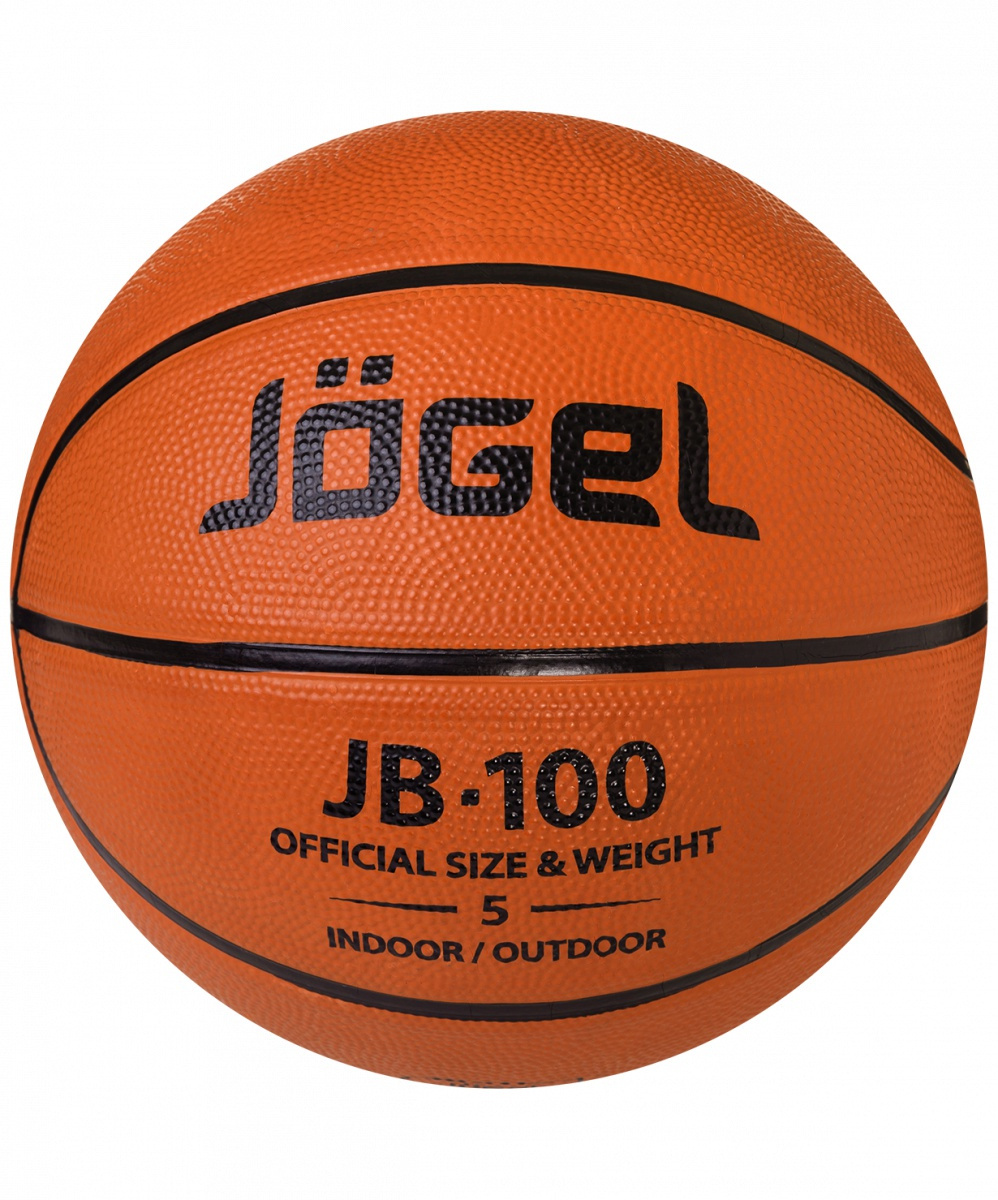 Мяч баскетбольный JOGEL JB-100, 5 размер, коричневый купить по выгодной ...