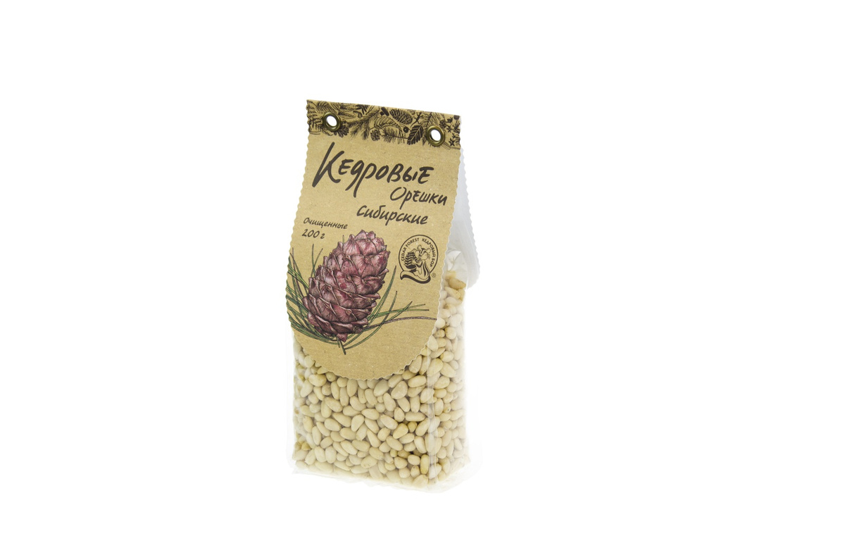 Кедровые орешки Сибирские очищенные 200 гр "Кедровый бор" — купить в ...