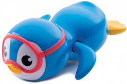 Munchkin игрушка для купания в ванне пингвин пловец 9+ , цвет: белый, голубой. Лучшая цена