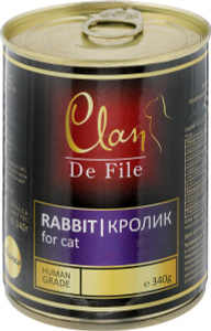 Купить Консервы для кошек Clan De File, с кроликом, 340 г
