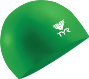 Купить Шапочка для плавания Tyr Latex Swim Cap, цвет: зеленый. LCL