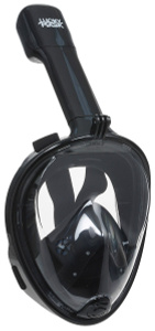 Купить Маска для плавания Lucky Mask M2096G, на все лицо, взрослая, цвет: черный. Размер S/M