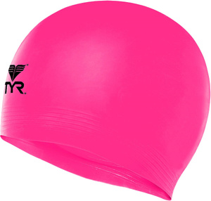 Купить Шапочка для плавания TYR Latex Swim Cap, цвет: розовый