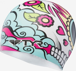 Купить Шапочка плавательная TYR Vengadora Silicone Cap, LCSVEN, разноцветный