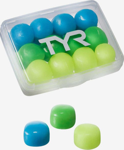 Купить Беруши для бассейна TYR Kids’ Soft Silicone Ear Plugs, LEPY12PK, разноцветный, 6 пар