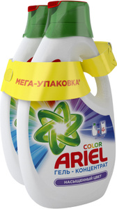 Купить Гель для стирки Ariel Сolor, 1,95 л + 1,95 л