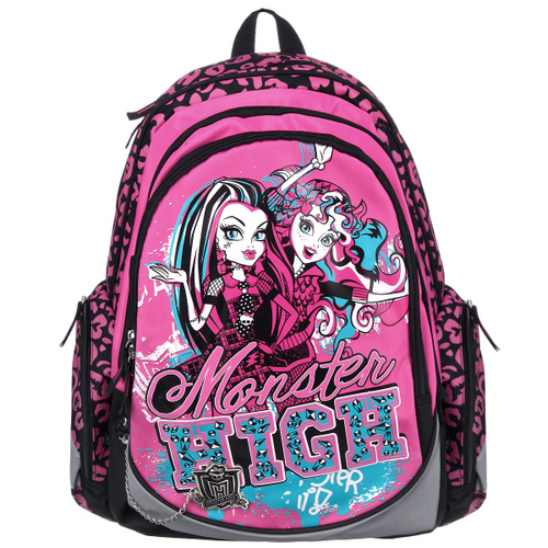 ryukzak shkolnyj monster high cvet rozovyj chernyj seryj mhbb rt2 976