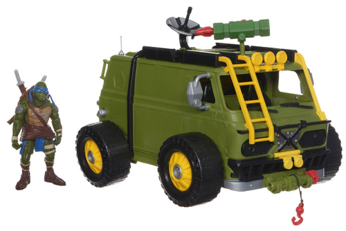 cherepashki nindzya shturmovaya mashina s figurkoj leonardo