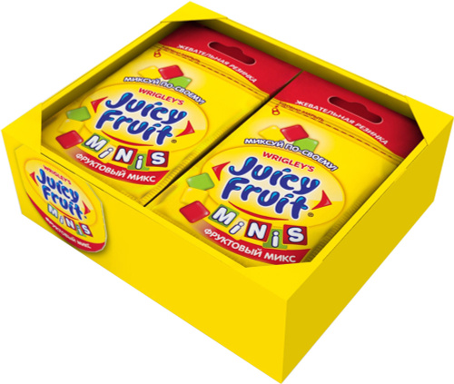 Жевательная резинка Wrigley's juicy Fruit фруктовый микс minis 16г (4009900511148)