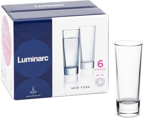 Стопка для водки Luminarc, 50 мл, 6 шт. Хиты продаж