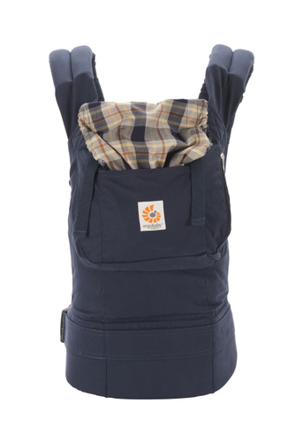 ryukzak perenoska ergobaby carrier organic sinyaya kletka