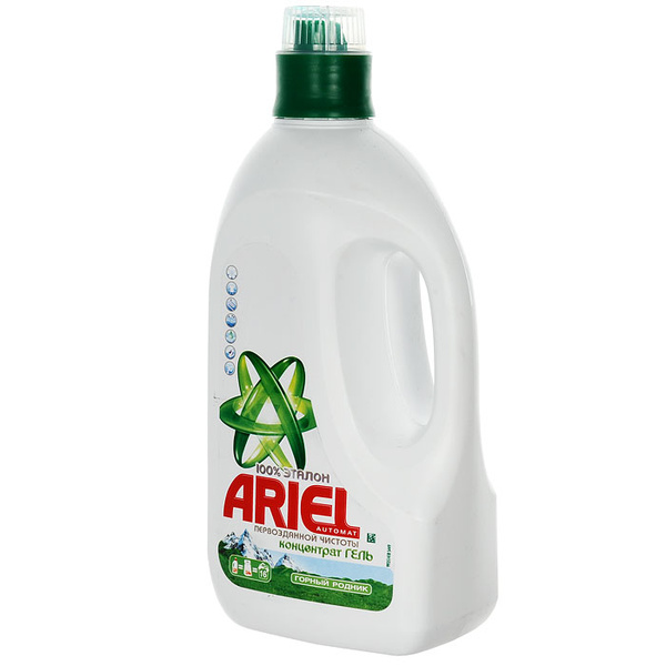 Гель для стирки Ariel "Горный родник", концентрат, 1,2 л - купить с ...