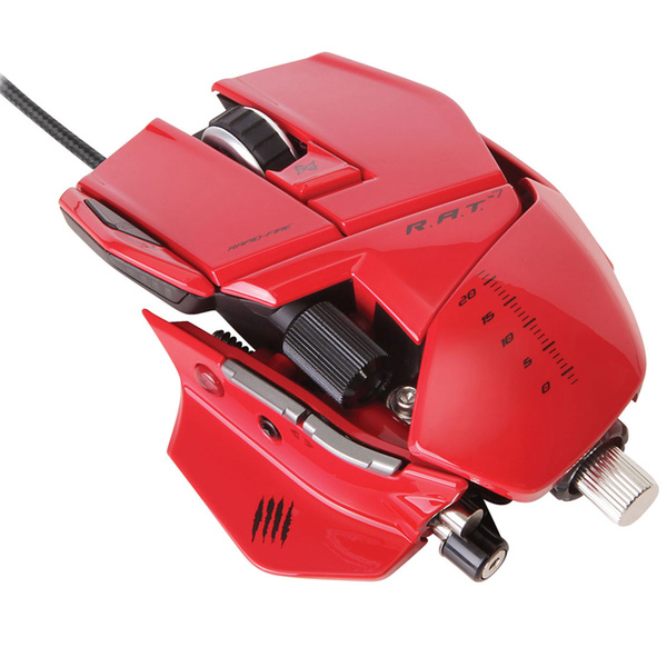Игровая мышь Mad Catz Mad Catz R.A.T.7 MCB437080013/04/1, красный ...