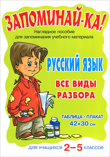 Русский язык. 2-5 классы. Все виды разбора. Плакат - купить с доставкой ...