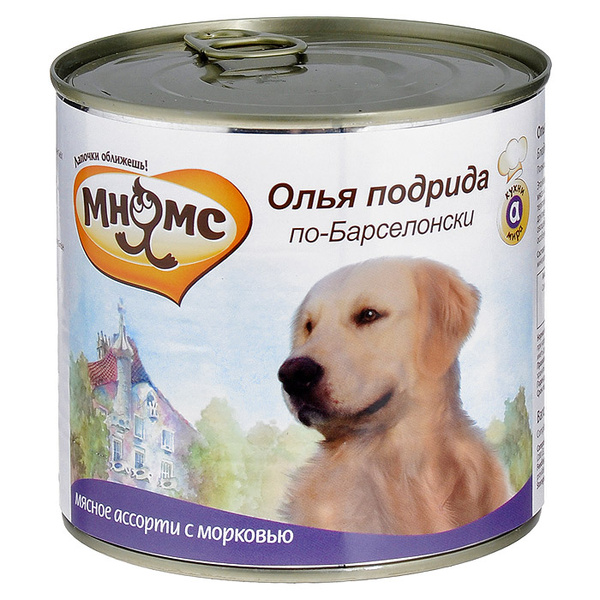 Консервы для собак Мнямс "Олья подрида по-Барселонски", мясное ассорти ...
