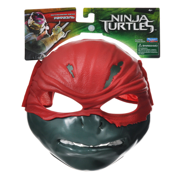 Маска Turtles "Черепашки-Ниндзя: Рафаэль", цвет: зеленый, красный ...