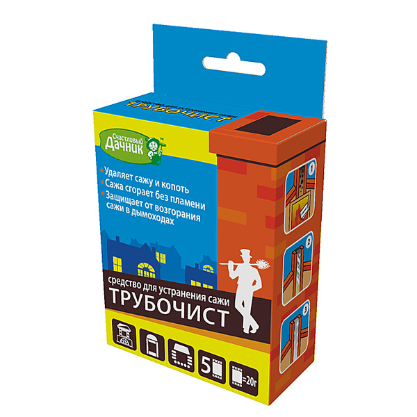 Средство \"Трубочист\" для чистки труб и дымоходов, устранения сажи и ...