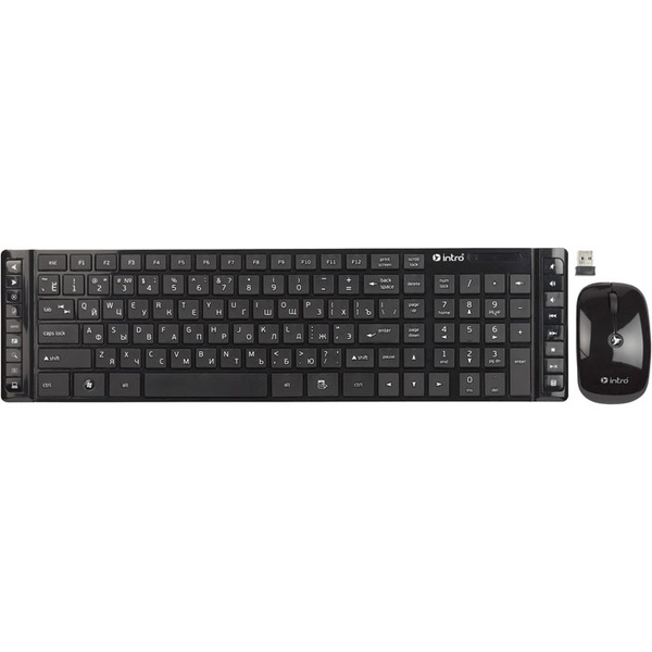Intro CW203SM Wireless Slim Multimedia, Black клавиатура + мышь купить ...