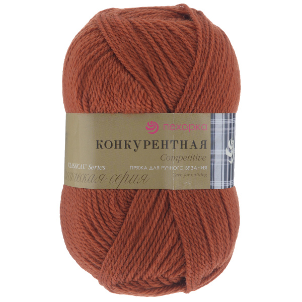 Пряжа для вязания Пехорка "Конкурентная", цвет: светлый терракот (30 ...
