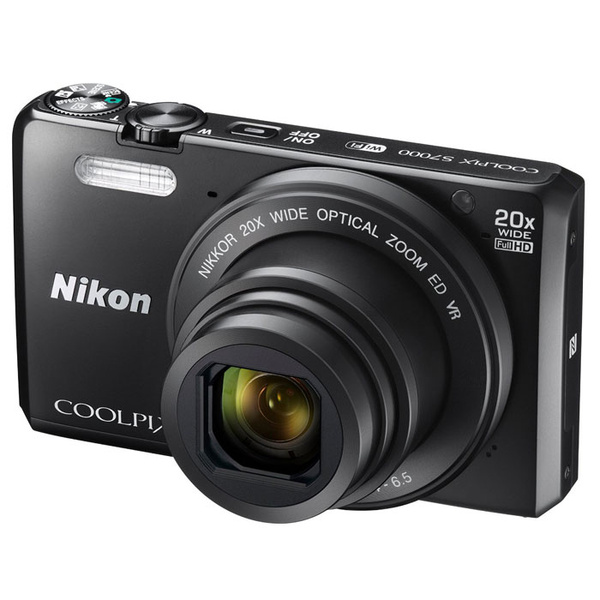 Компактный фотоаппарат Nikon Coolpix S7000 черный WiFi 16Мп 20х зум ...