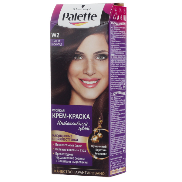 Palette ICC Крем-краска оттенок W2 Темный шоколад, 100 мл - купить с ...
