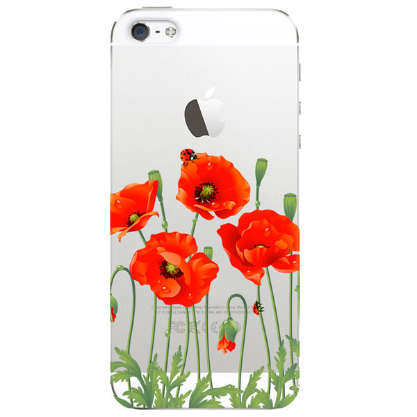 Deppa Art Case чехол для Apple iPhone 5/5s, Flowers (мак) - купить с ...