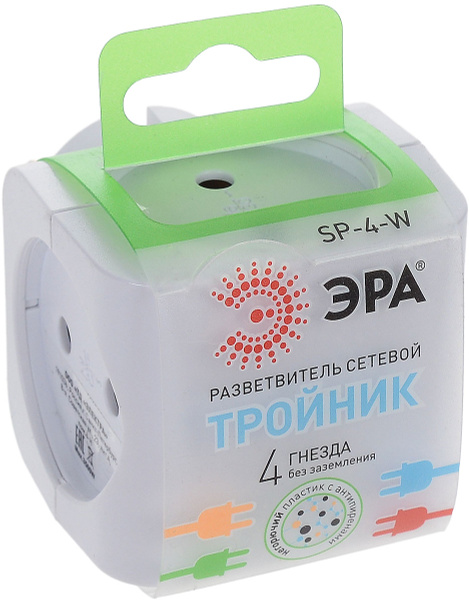 Разветвитель электрический ЭРА SP-4-W - купить по выгодной цене в ...