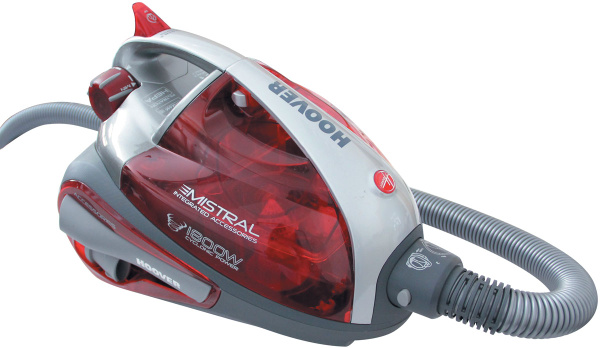 Бытовой пылесос Hoover Hoover TMI1815 Mistral пылесос, красный, серый ...