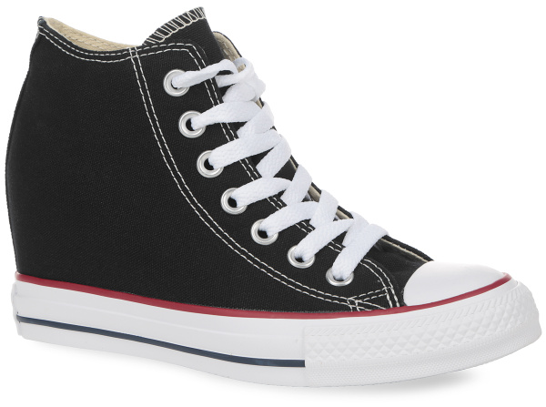 Converse lux wedge black online