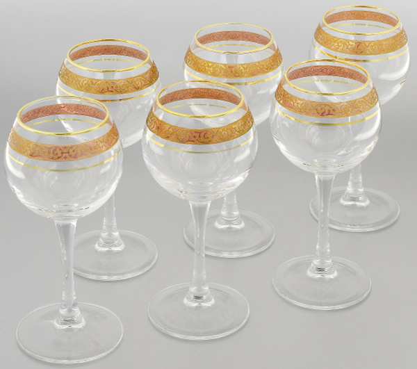 Бокалы Для Вина Гусь Хрустальный Купить