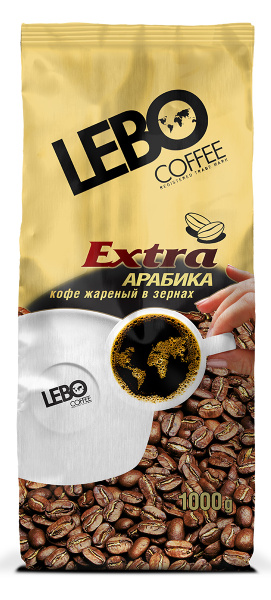 Lebo Extra Арабика кофе в зернах, 1 кг - купить с доставкой по выгодным ...