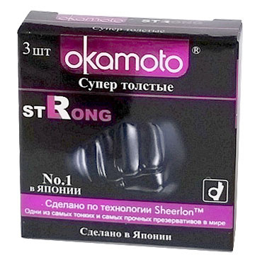 Okamоto Презервативы "Strong", супер толстые, 3 шт - купить с доставкой ...