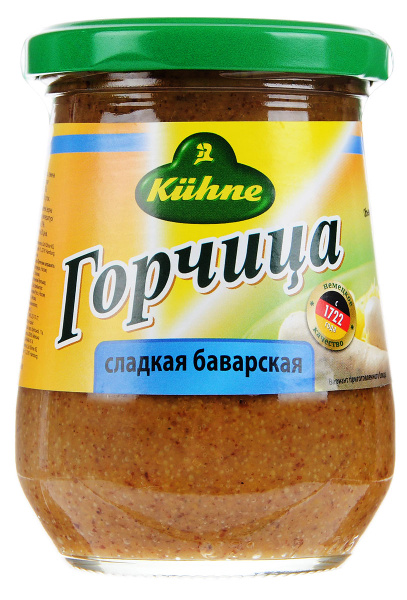 Горчица Kuhne Mustard sweet Сладкая Баварская, 250мл - купить с ...