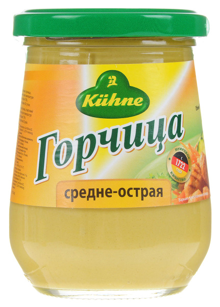 Горчица Kuhne Mustard medium средне-острая, 250мл - купить с доставкой ...