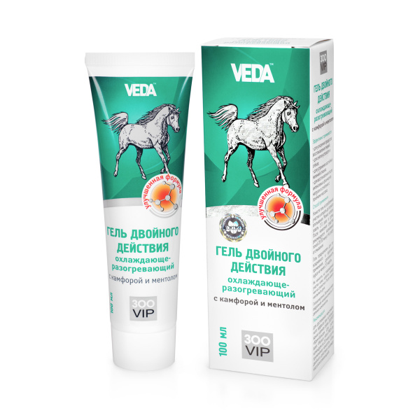 Гель двойного действия VEDA "ЗооVip" для лошадей, охлаждающе ...