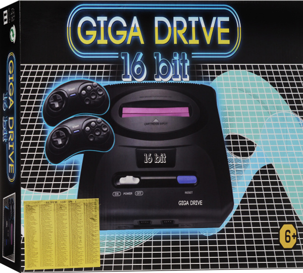 Характеристики Игровая приставка Giga Drive 16 bit 365 игр подробное ...