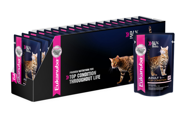 Eukanuba Adult Salmon / Паучи (Влажный корм) Эукануба для взрослых ...