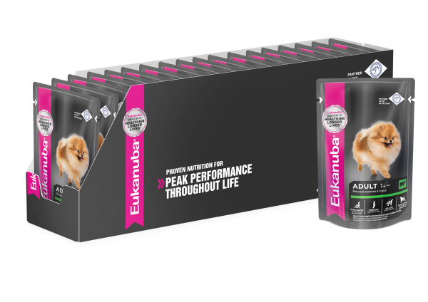 Eukanuba Dog Pouch Adult Beef / Влажный корм (Паучи) Эукануба для ...