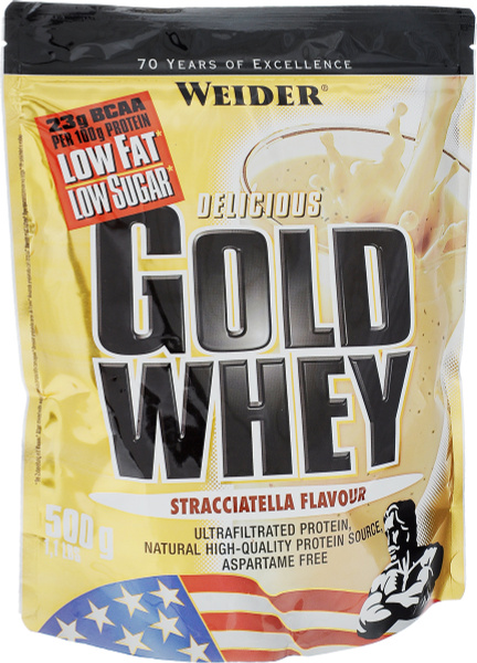 Протеин сывороточный Weider "Gold Whey", страчателла, 500 г - купить с ...