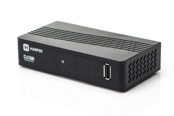 ТВ-тюнер Harper Harper HDT2-1202, Black телевизионный ресивер DVB-T2 ...