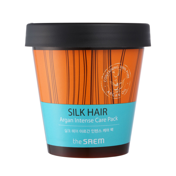 The Saem Маска интенсивная для волос Silk Hair Argan Intense Care Pack ...