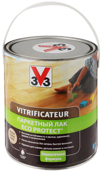 Лак строительный V33, основа Акриловая, работы Внутренние - купить по ...