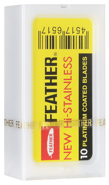 Лезвия для опасной бритвы FEATHER Feather Feather New Hi-Stainless ...