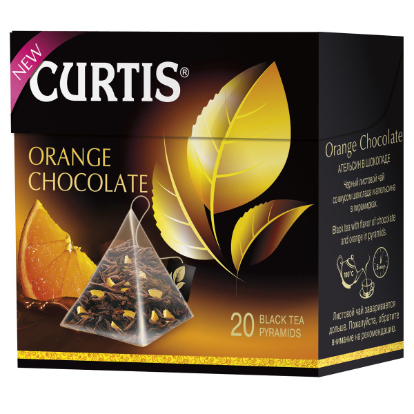 Curtis Orange Chocolate черный чай в пирамидках, 20 шт - купить с ...
