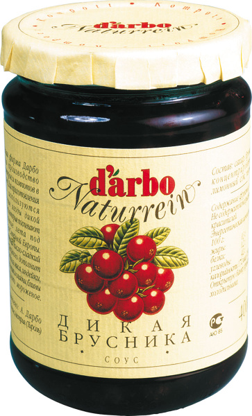 Соус Darbo Дикая Брусника, 400 г - купить с доставкой по выгодным ценам ...