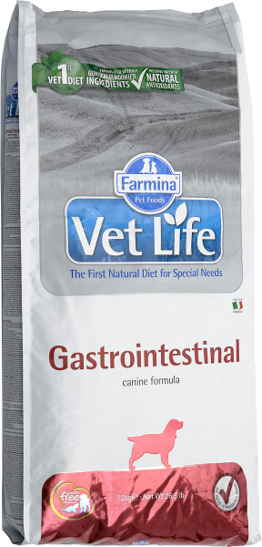 Сухой корм Farmina Vet Life Dog Gastrointestinal, Фармина Вет Лайф ...