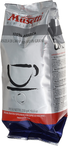 Musetti Arabica 100% кофе в зернах, 250 г - купить с доставкой по ...