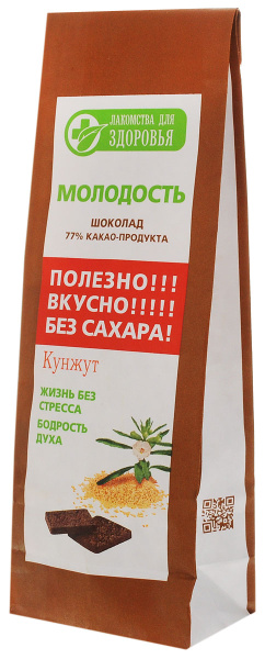 Лакомства для здоровья Шоколад горький с кунжутом, 100 г - купить с ...