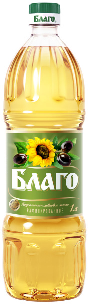 "Благо". Масло подсолнечно-оливковое рафинированное, 1 л - купить с ...