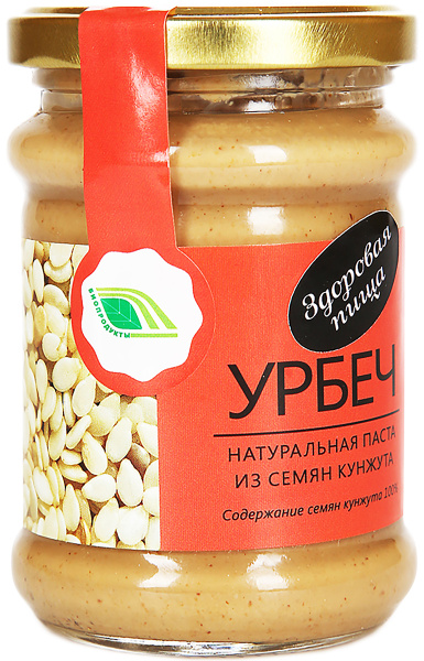 Биопродукты Урбеч натуральная паста из семян кунжута, 280 г - купить с ...